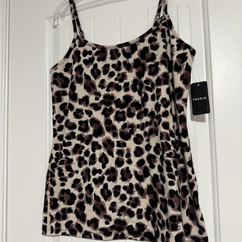 Torrid Black and White Fitted Camisole